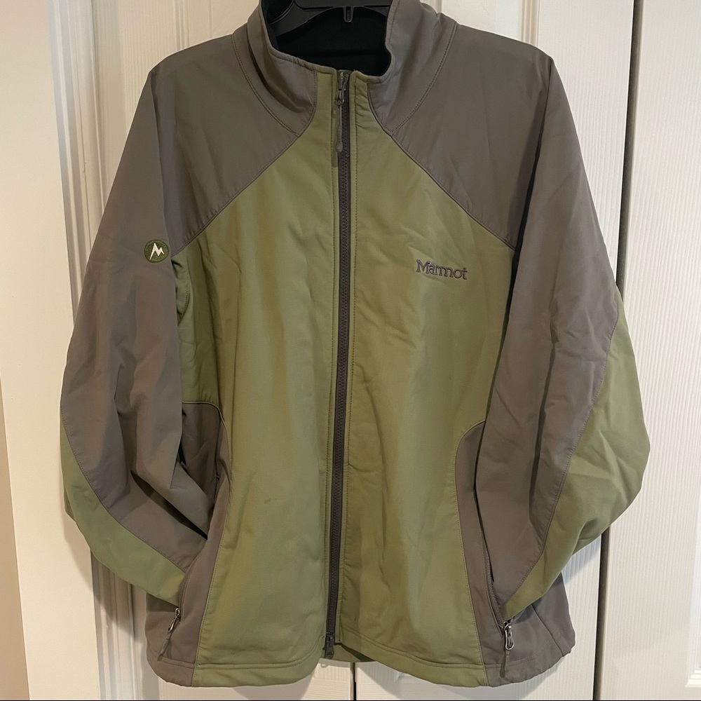 Marmot Windstopper Men’s Jacket Gray & Green Size Large